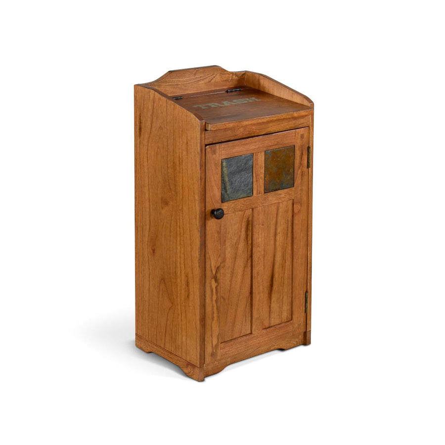 Sunny Designs Sedona Trash Box in rustic oak finish