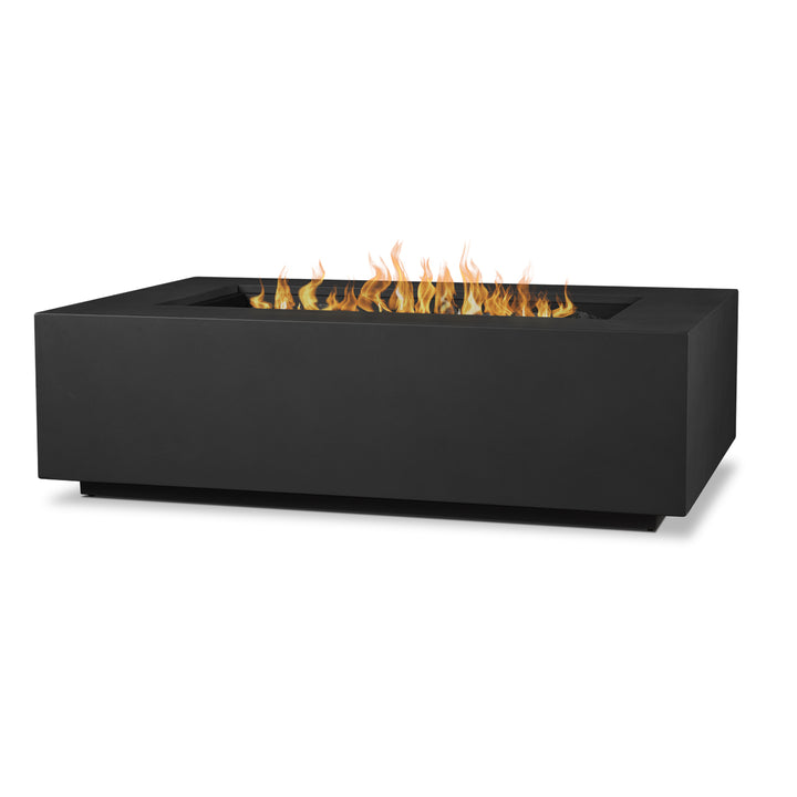 Real Flame Aegean 50" Rectangle Propane Fire Table C9813LP in black