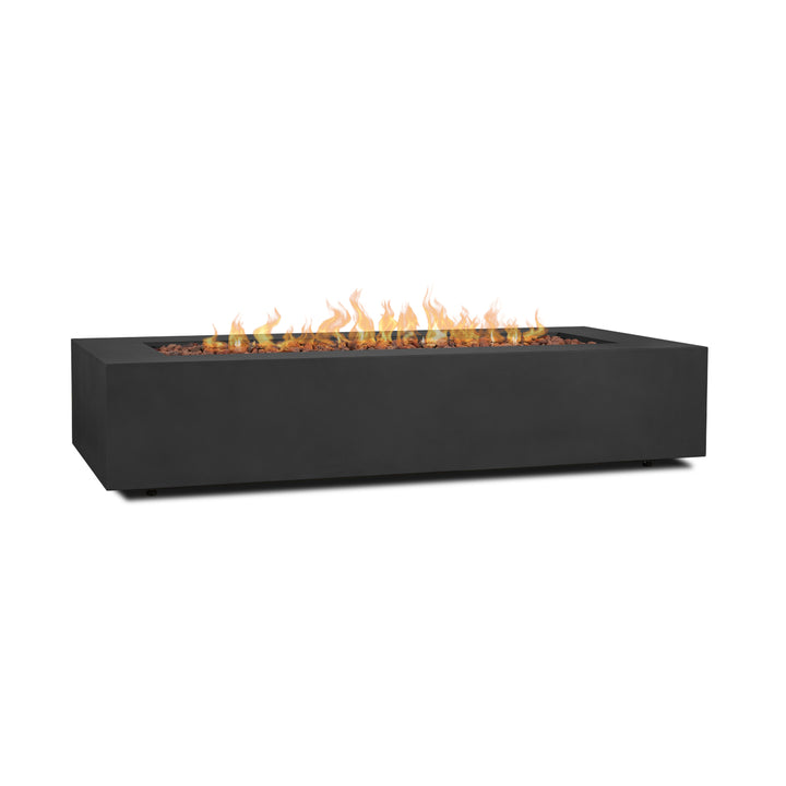 Real Flame Aegean 70" Rectangle Propane Fire Table C9814LP in black
