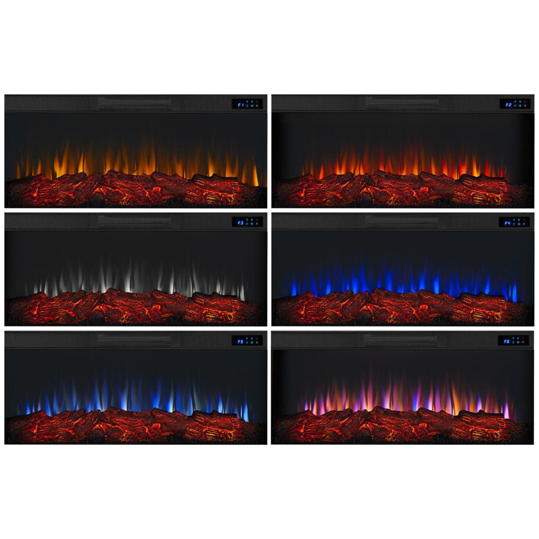 Real Flame 13057E-VGY Malie Landscape Mantel flame colors