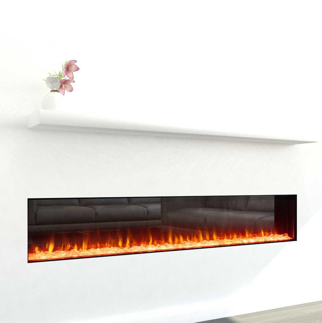 Ambe 72" Linear Electric Fireplace - 909001