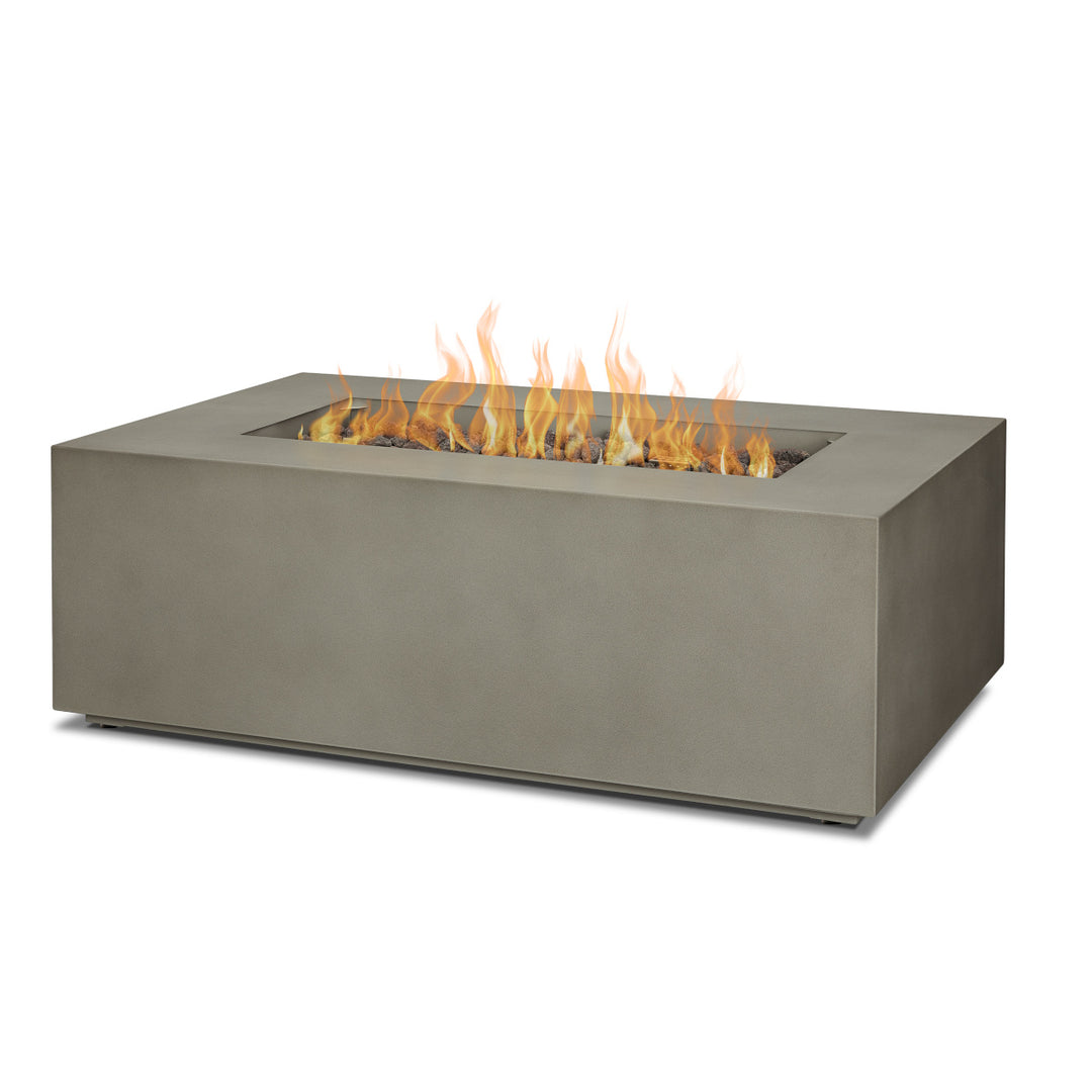 Real Flame Aegean 42" Rectangle Propane Fire Table C9811LP in mist gray