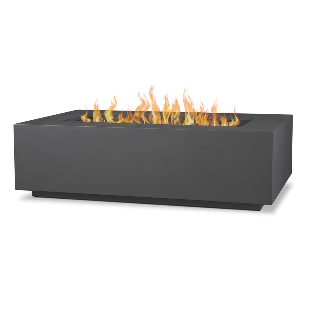Real Flame Aegean 50" Rectangle Propane Fire Table C9813LP in weathered slate