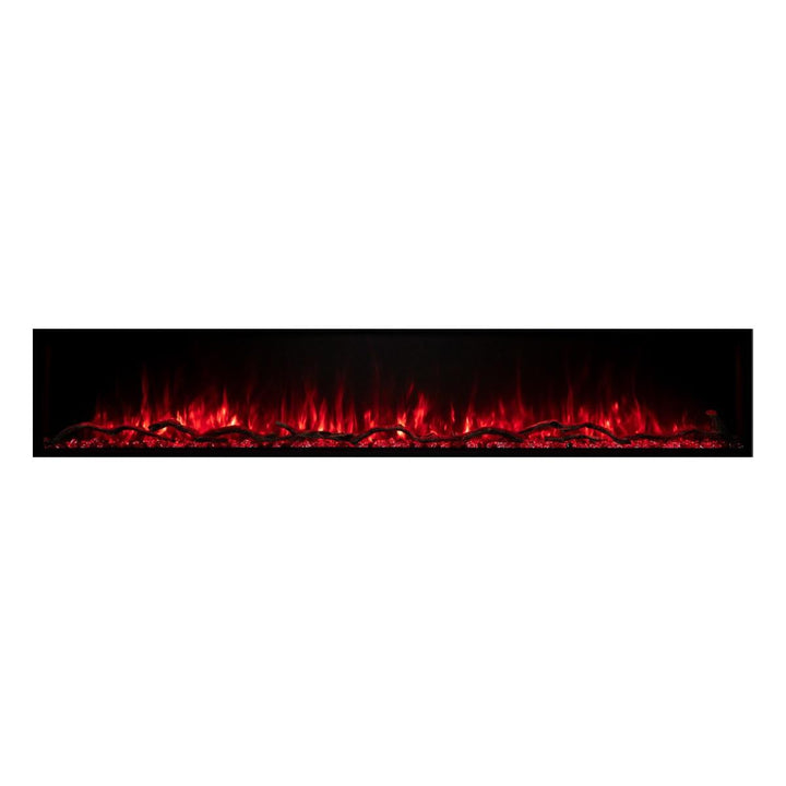 Modern Flames LPS-8014 Linear Landscape Pro Slim Electric Fireplace with Red Flames