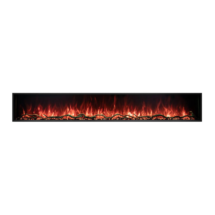 Modern Flames LPS-9614 Linear Landscape Pro Slim Electric Fireplace with Orange Flames