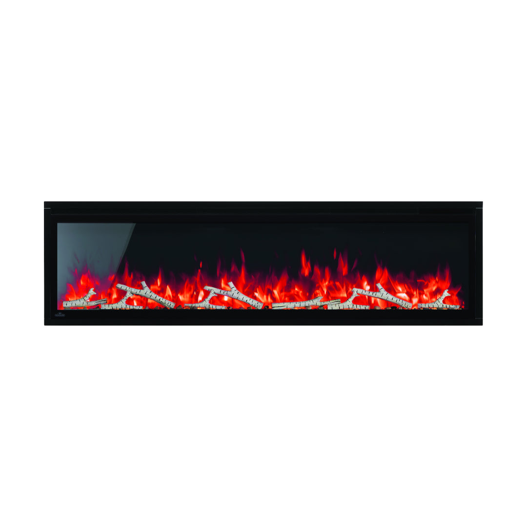 Napoleon Entice 60" linear wall mount / recessed electric fireplace NEFL60CFH with birch media