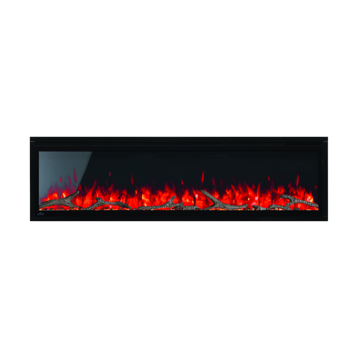 Napoleon Entice 60" linear wall mount / recessed electric fireplace NEFL60CFH with driftwood log media