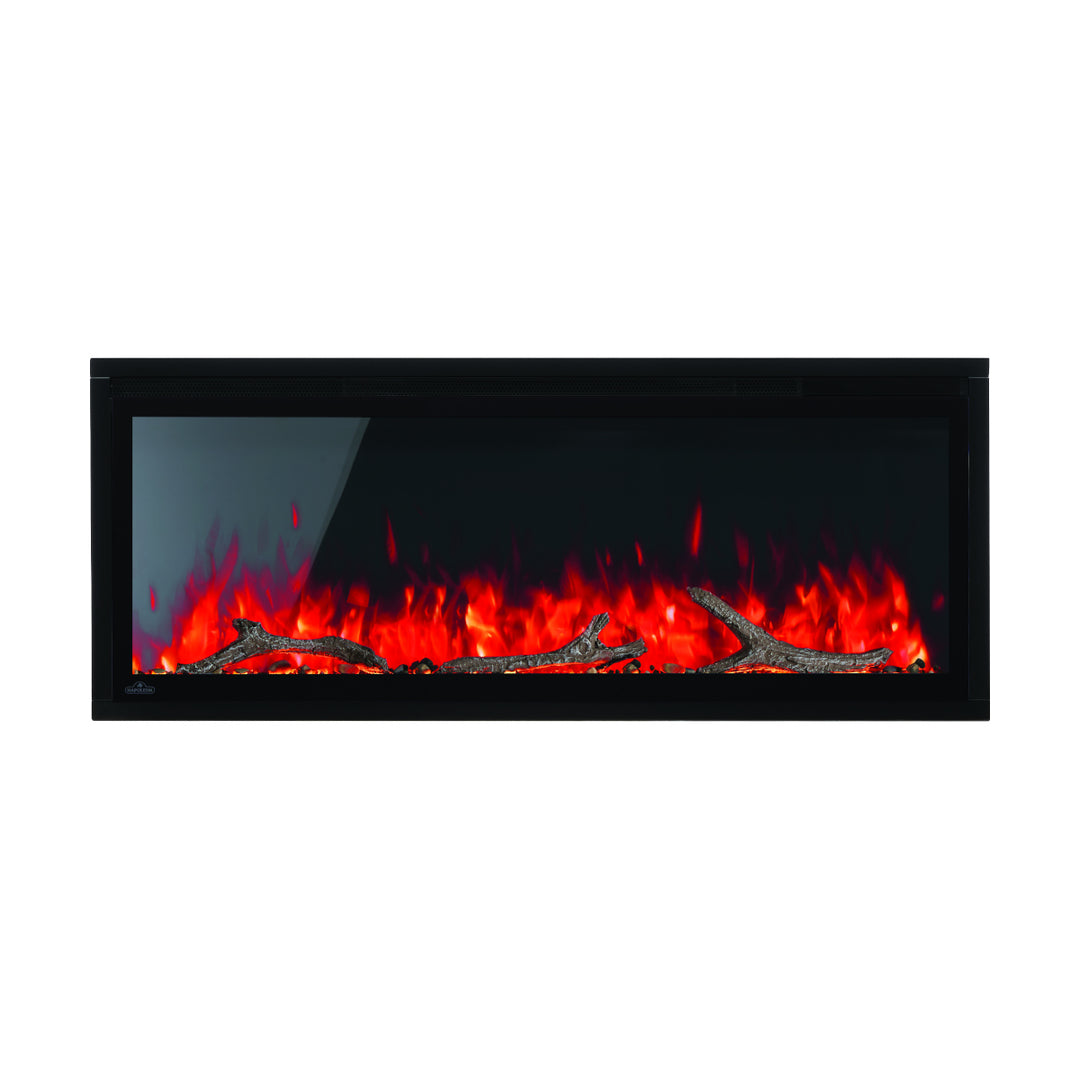 Napoleon 42" Entice linear wall mount / recessed electric fireplace NEFL42CFH with driftwood log media