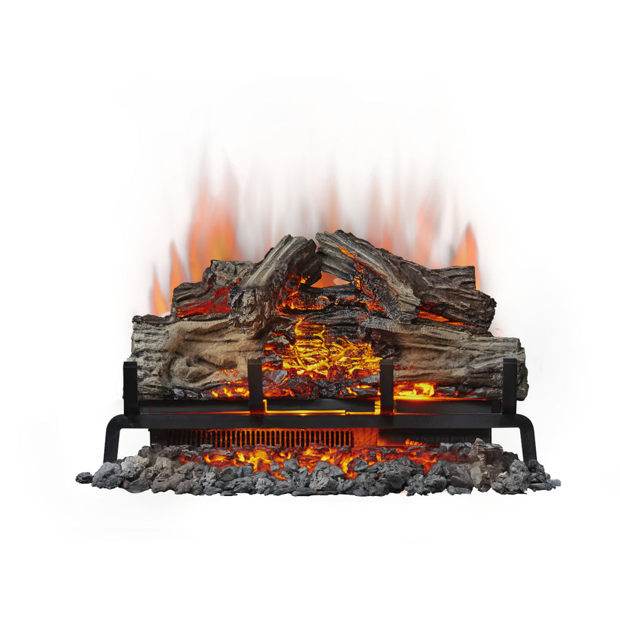 Napoleon 24" woodland electric fireplace log set NEFI24H with glowing logs and embers