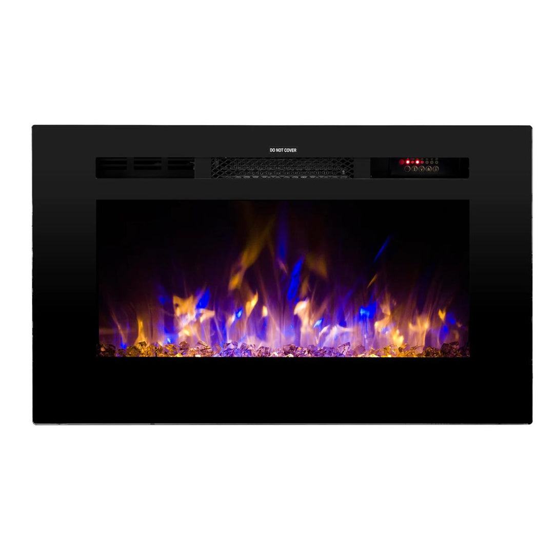 Touchstone Sideline 80028 Linear Electric Fireplace with Mixed Flame Colors