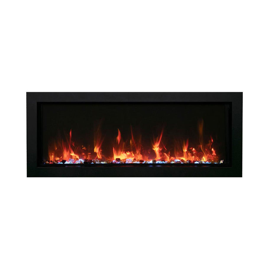 Amantii 40" Panorama Indoor / Outdoor Electric Fireplace - BI-40-SLIM-OD