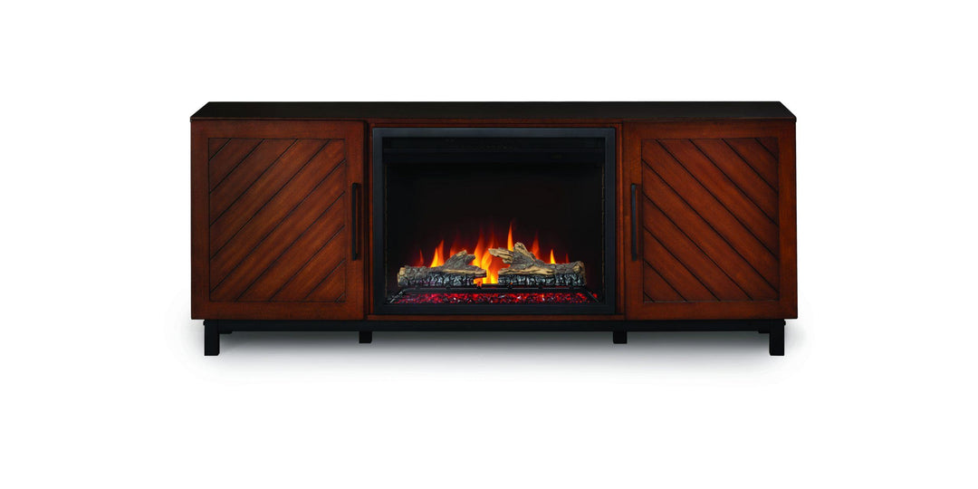 Napoleon Bella Entertainment Media Console w/Electric Fireplace NEFP26-3120WN with logs