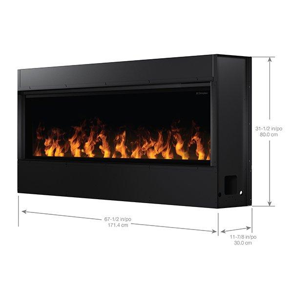 Dimplex Optimyst OLF66-AM Linear Electric Fireplace Dimensions