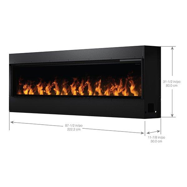 Dimplex Optimyst OLF86-AM Linear Electric Fireplace Dimensions