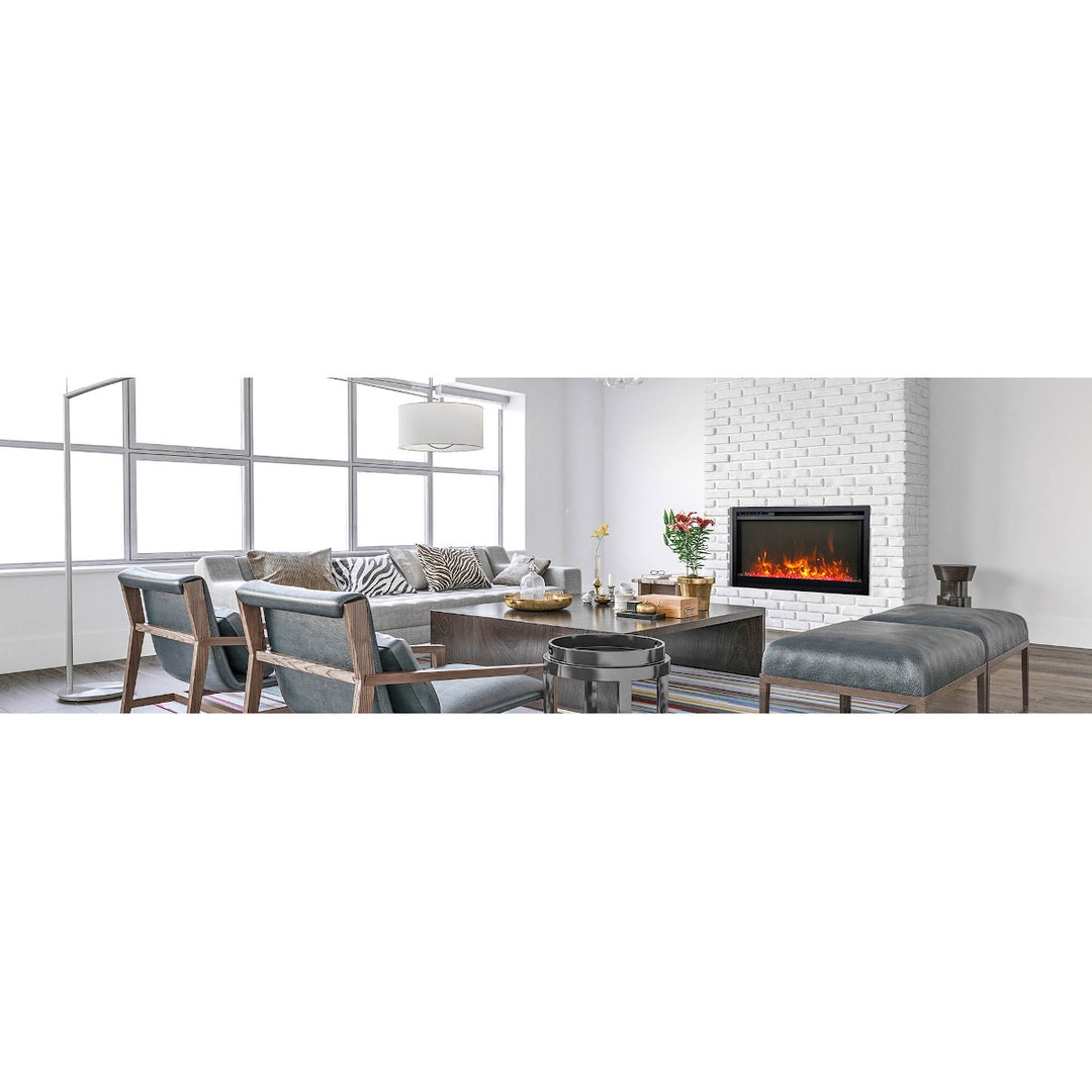 Amantii Traditional Series 33'' Extra Slim Electric Fireplace WiFi Capable - TRD-33-XS