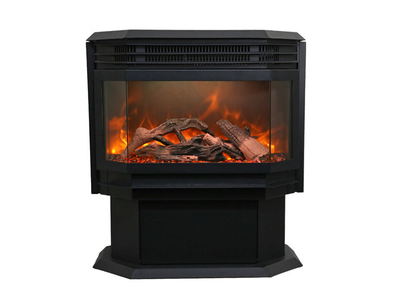 Sierra Flame Free Stand Electric Fireplace Stove w/ Logs - FS‐26‐922