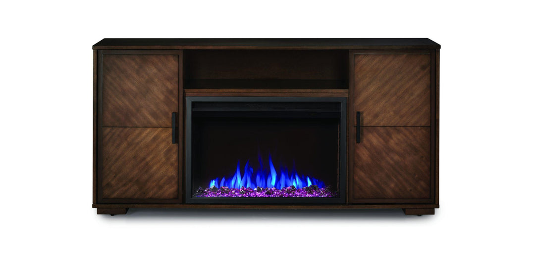 Napoleon Hayworth Media Console with Electric Fireplace NEFP30-3620RLB with blue flames