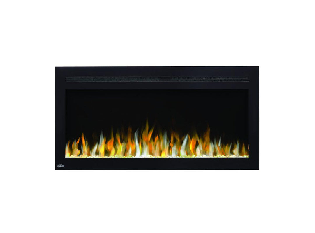 Napoleon Purview 42" Linear Electric Fireplace NEFL42HI with mixed flame colors