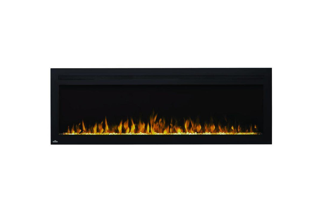 Napoleon Purview 60" Linear Electric Fireplace NEFL60HI with orange flames