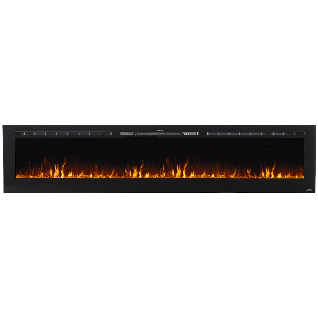 Touchstone Sideline 80032 100" Linear Electric Fireplace with Orange Flames