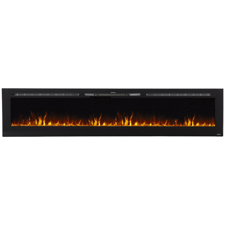 Touchstone Sideline 80032 100" Linear Electric Fireplace with Orange Flames