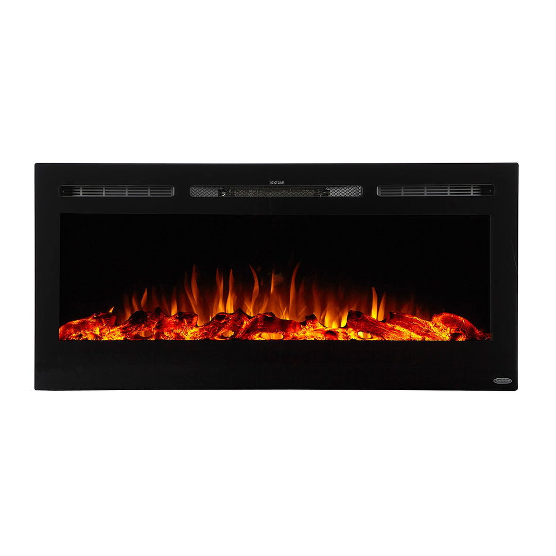 Touchstone Sideline 80025 Linear Electric Fireplace with Orange Flames