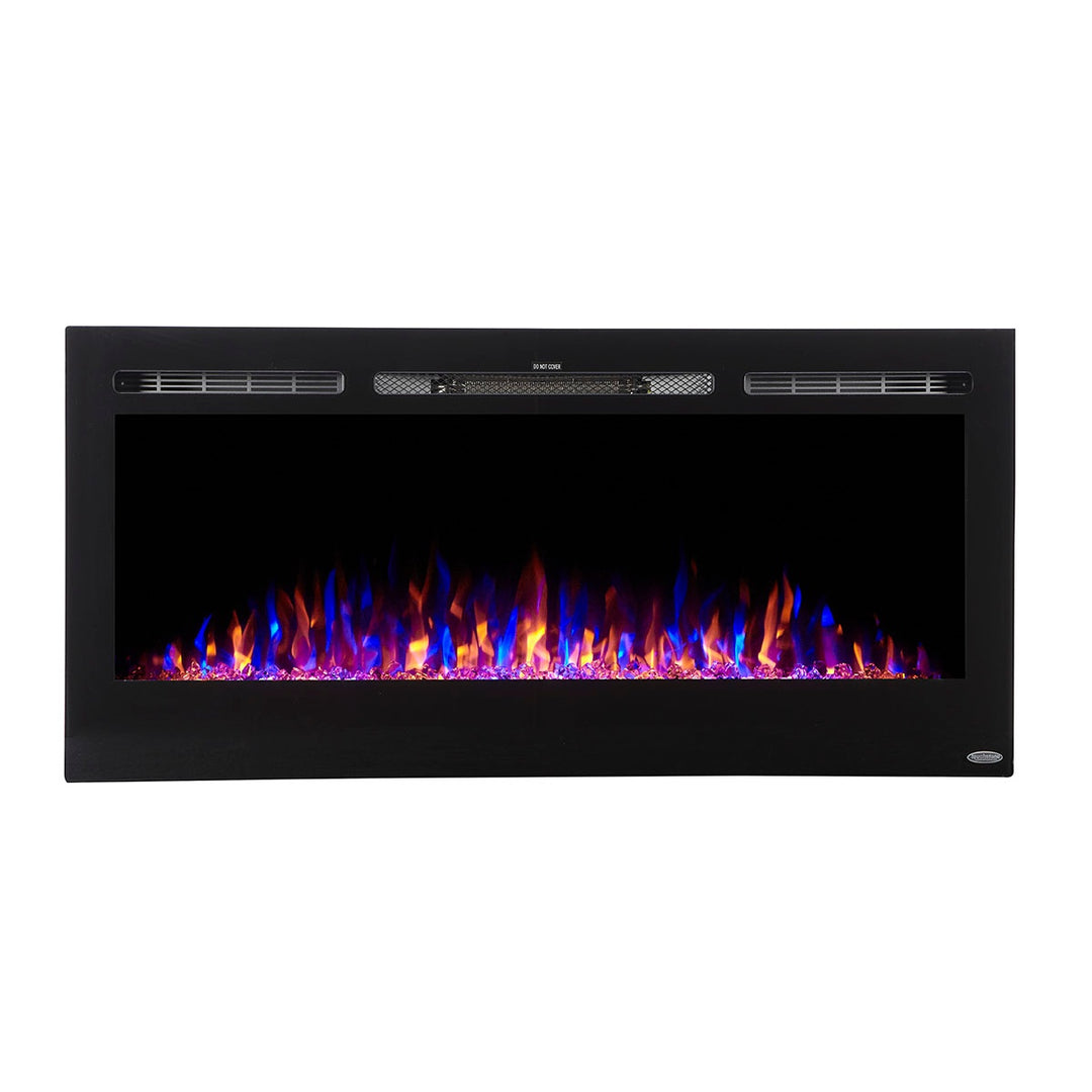 Touchstone Sideline 80025 Linear Electric Fireplace with Pink, Orange, and Blue Flames