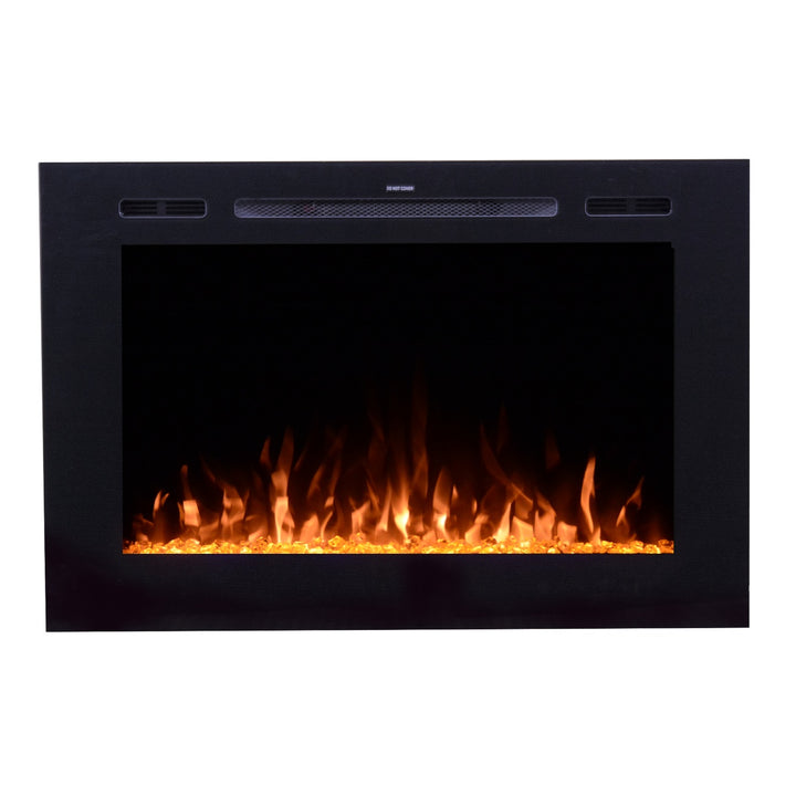 Touchstone 80006 Forte Linear Electric Fireplace with glass front