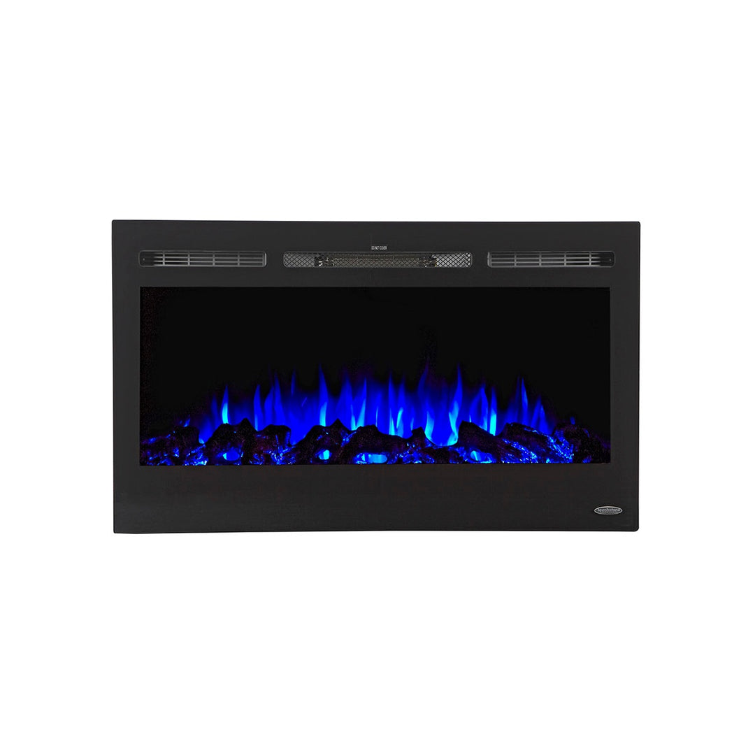 Touchstone Sideline 80014 Linear Electric Fireplace with Blue Flames