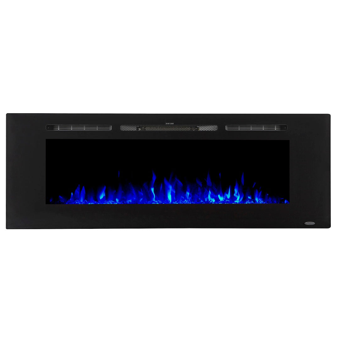Touchstone Sideline 80011 Linear Recessed Electric Fireplace with blue flames