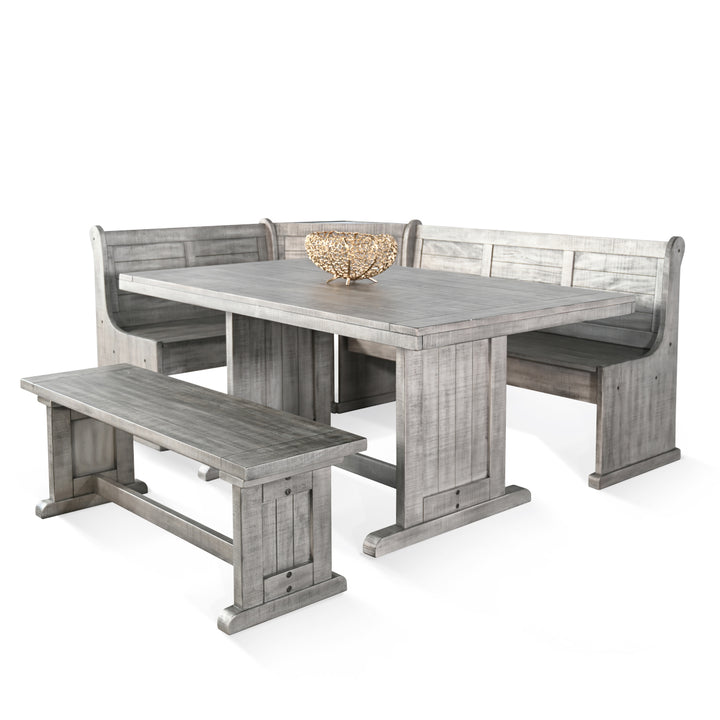 Sunny Designs Alpine Grey Breakfast Nook 0113AG