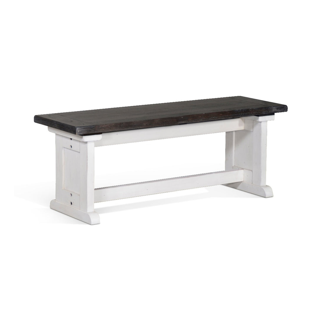 Sunny Designs Carriage House Side Bench 0113EC-SB side angle