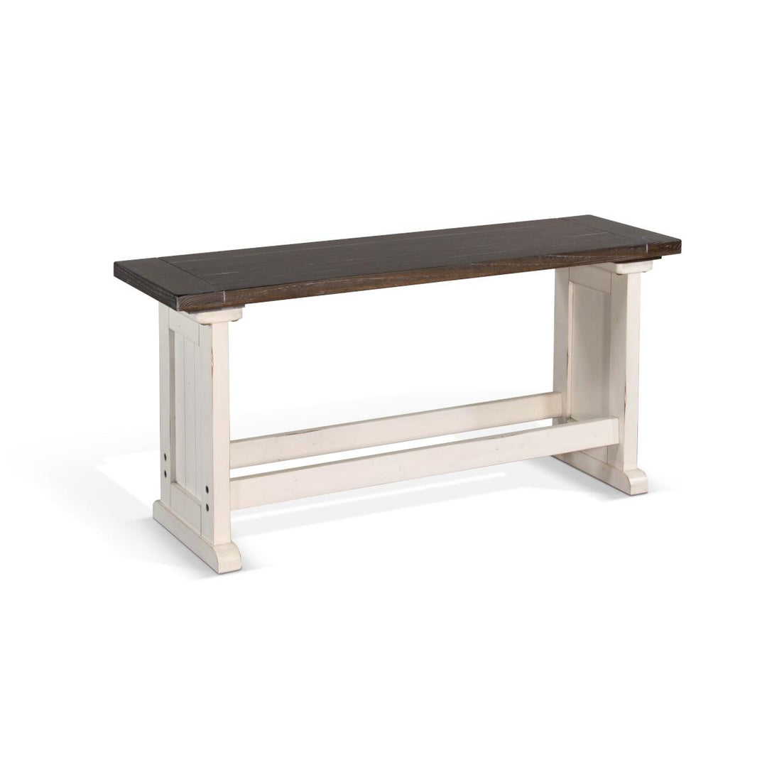 Sunny Designs 0114EC Carriage House counter height breakfast nook side bench