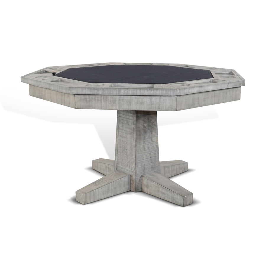 Sunny Designs Alpine Grey Game & Dining Table 1033AG game side up