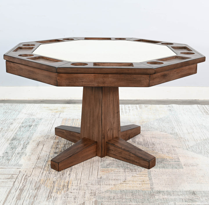 Sunny Designs Doe Valley Game & Dining Table 1033BU in room with game side up