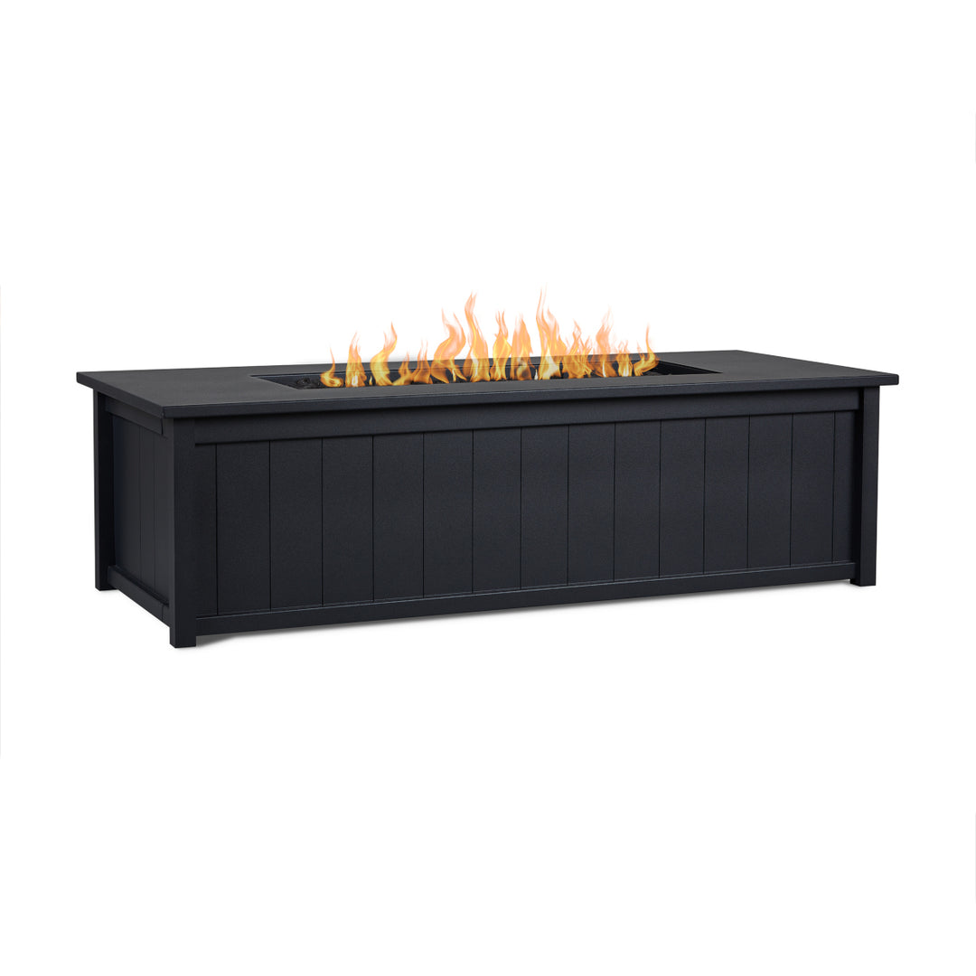 Real Flame Marin 70" Fire Pit Table With Hidden Propane Tank - 13042LP-CHRC