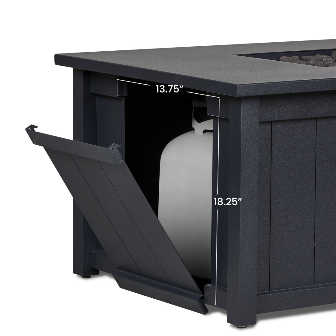 Real Flame Marin 70" Fire Pit Table With Hidden Propane Tank - 13042LP ...