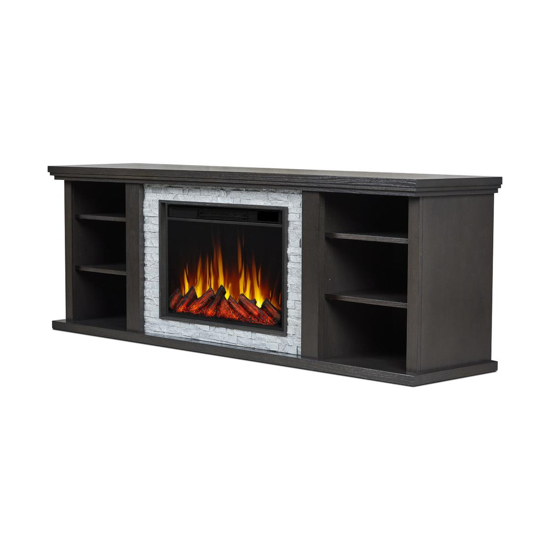 Real Flame Kenai Slim TV Stand with Electric Fireplace - 13053E-DO