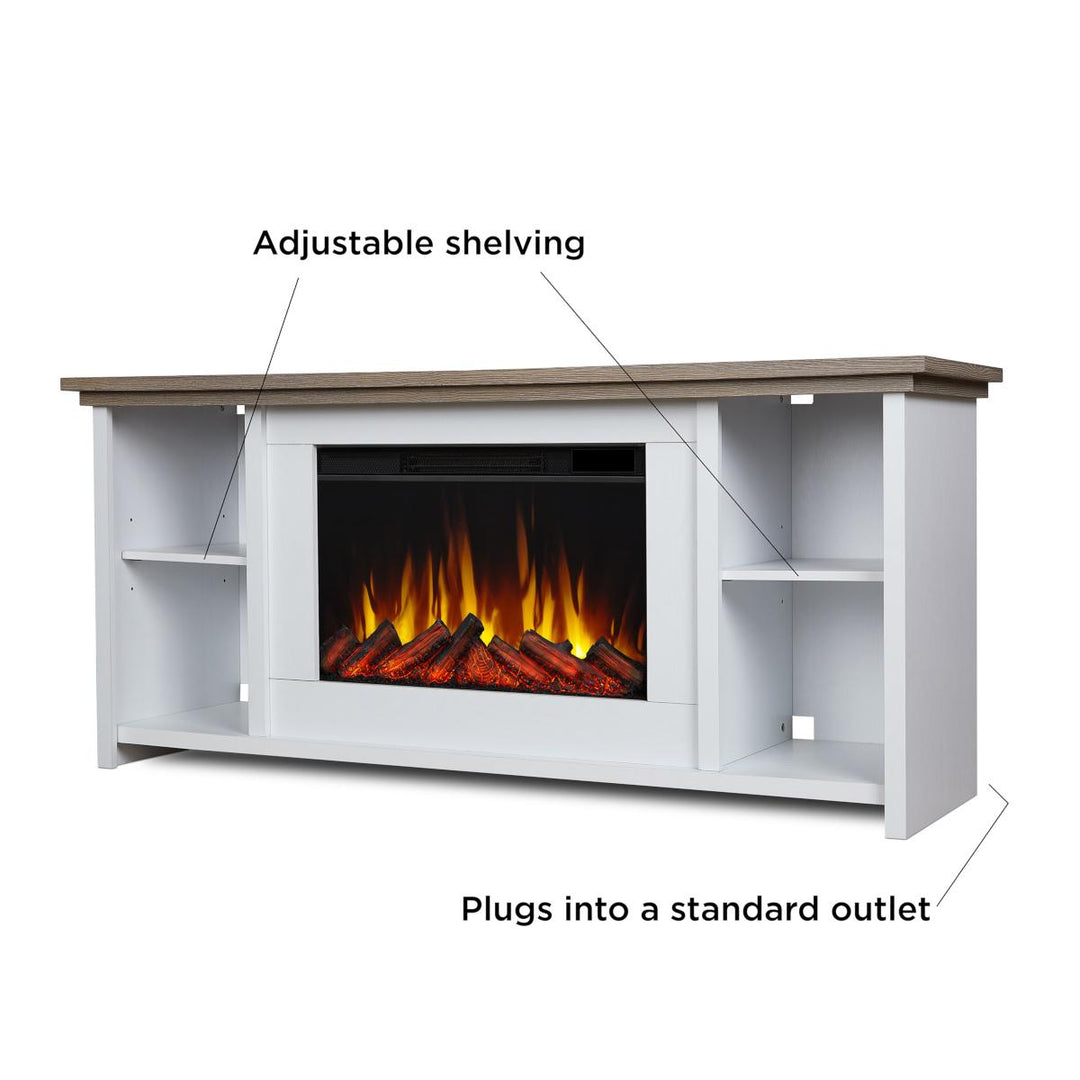 Real Flame Tramore Slim Media Cabinet with Electric Fireplace