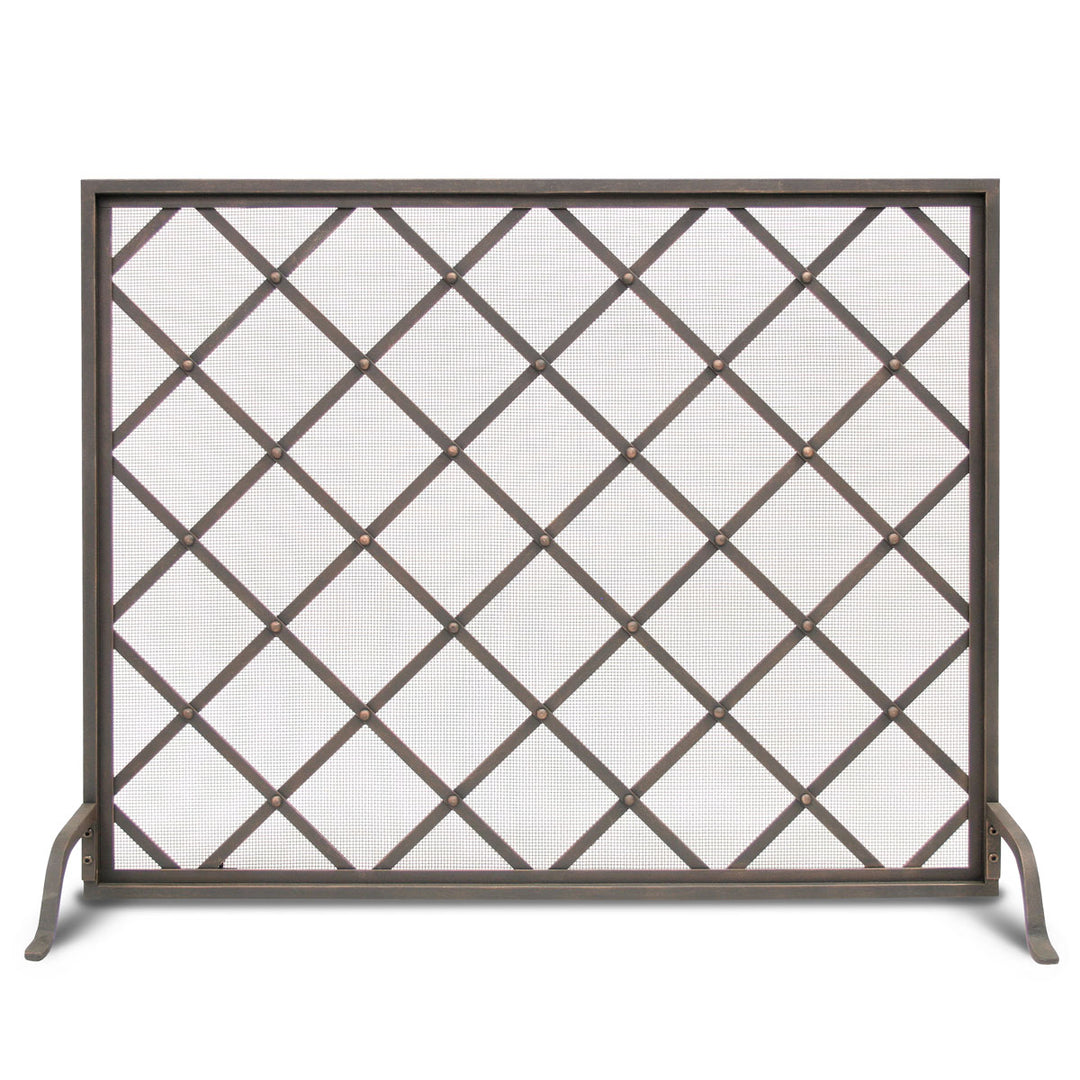 Pilgrim Hearth Iron Weave Single Panel Screen - 18303