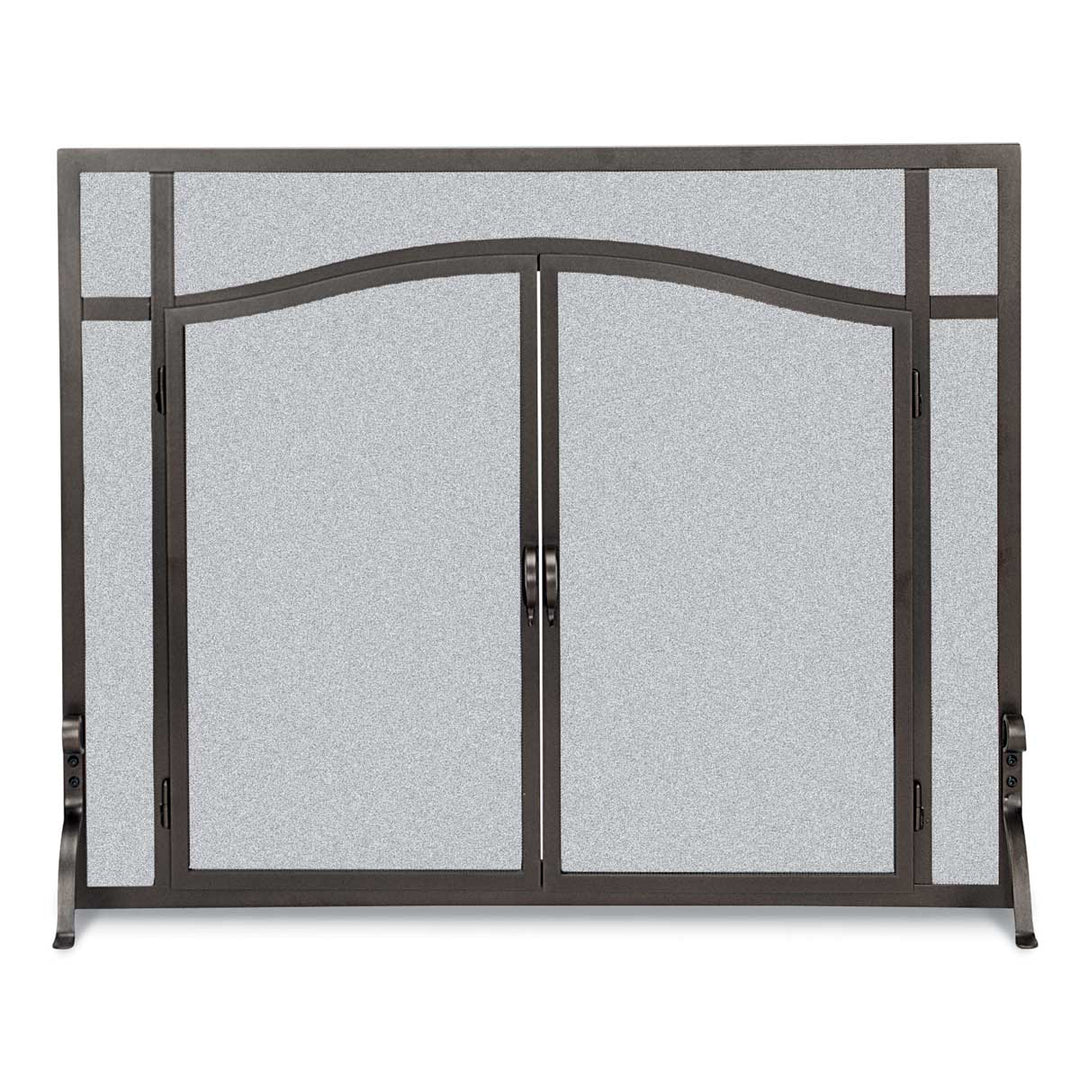 Pilgrim Hearth Forged Iron Arch Door Screen