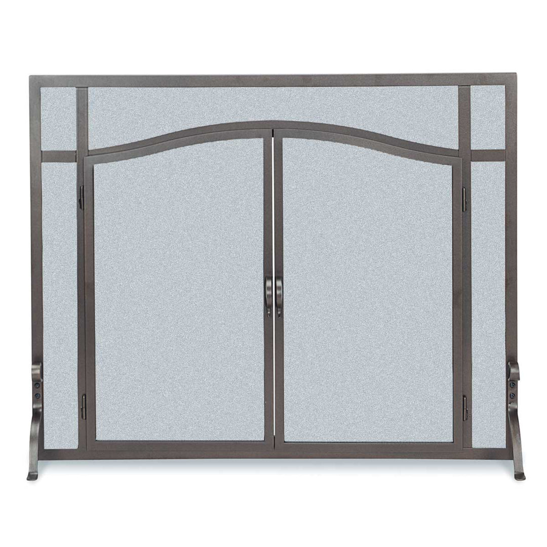 Pilgrim Hearth Forged Iron Arch Door Screen