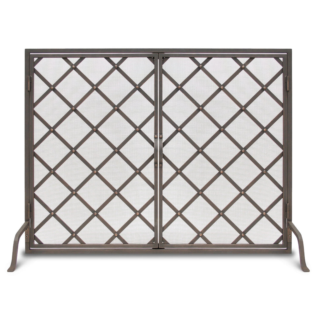 Pilgrim Hearth Iron Weave Operable Door Screen - 18450