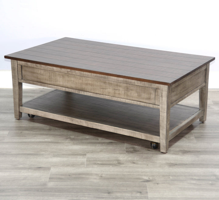 Sunny Designs Homestead Hills Coffee Table 3183TA-C back profile