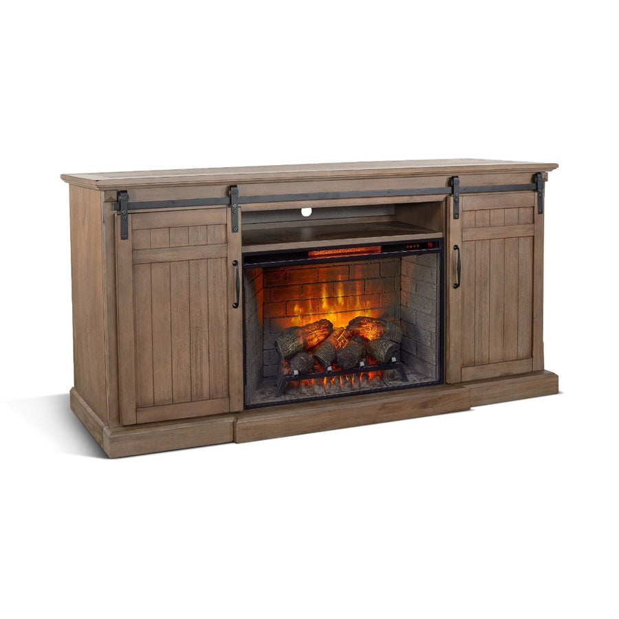 Sunny Designs Doe Valley TV Console with Electric Fireplace Insert
