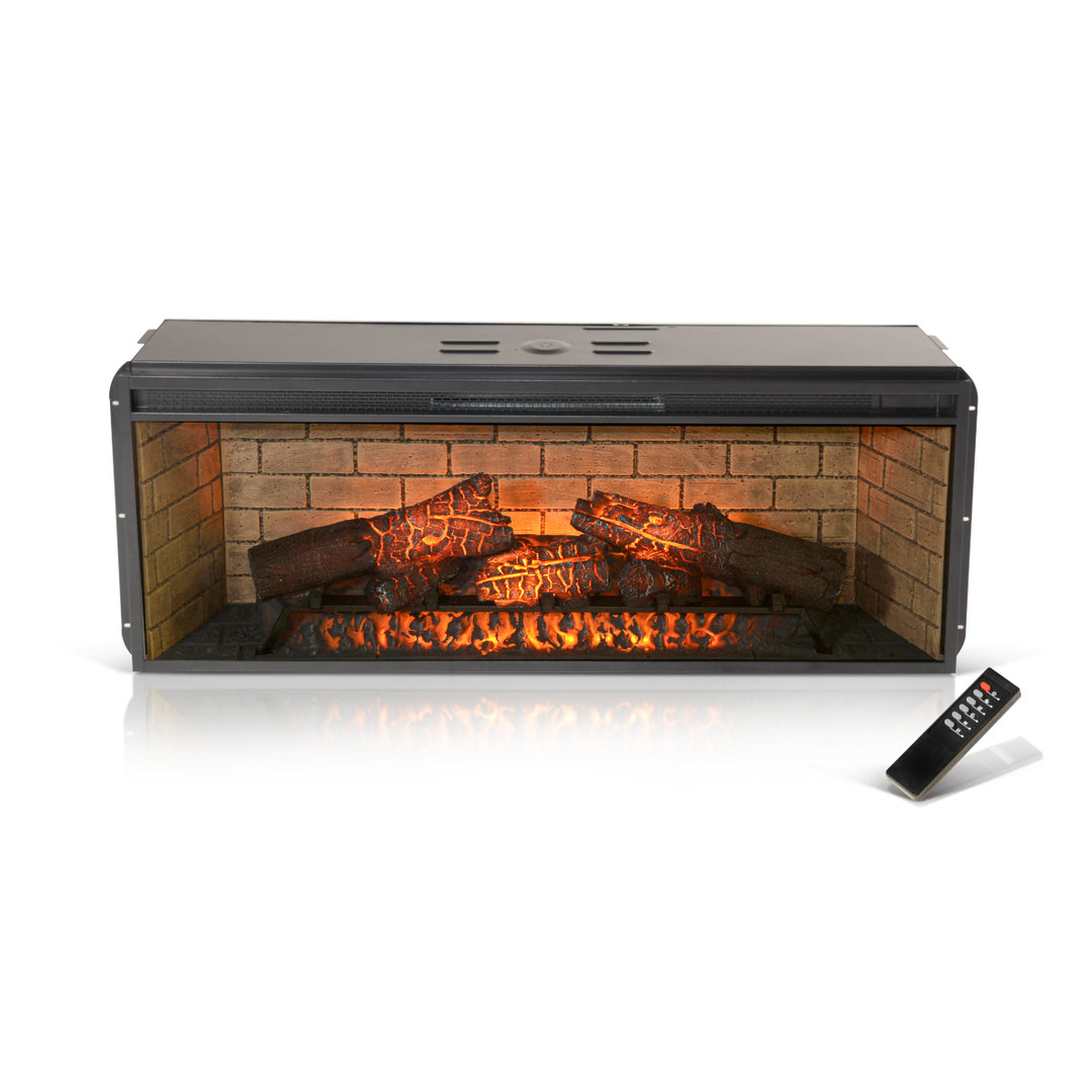 Sunny Designs 42" Electric Fireplace Insert w/Logs - 3658W-FPI