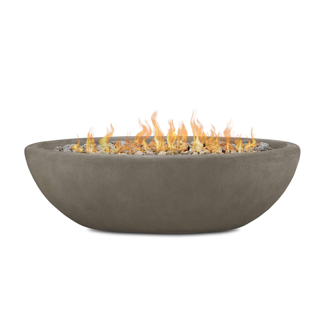 Real Flame Riverside Oval Concrete Propane Fire Pit (48" / 58")