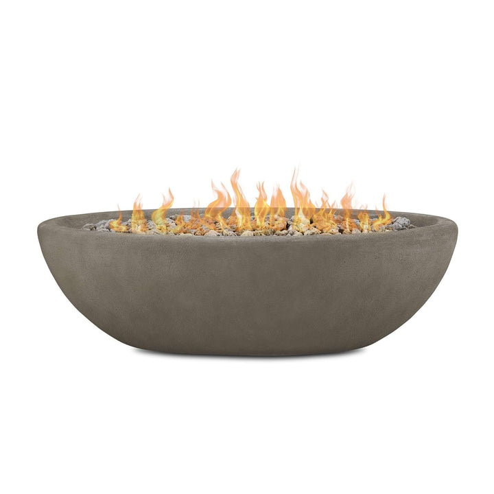 Real Flame Riverside Oval Concrete Propane Fire Pit (48" / 58")
