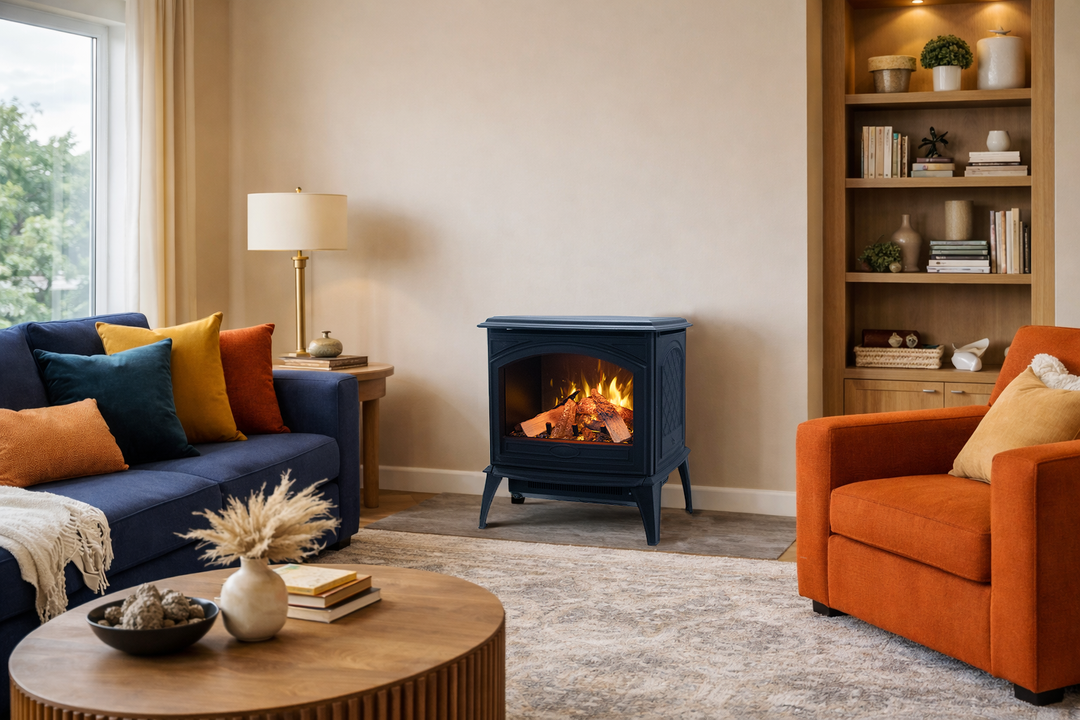 Amantii Lynwood E50-HO Cast Iron Electric Stove – Up To 20,000 BTUs