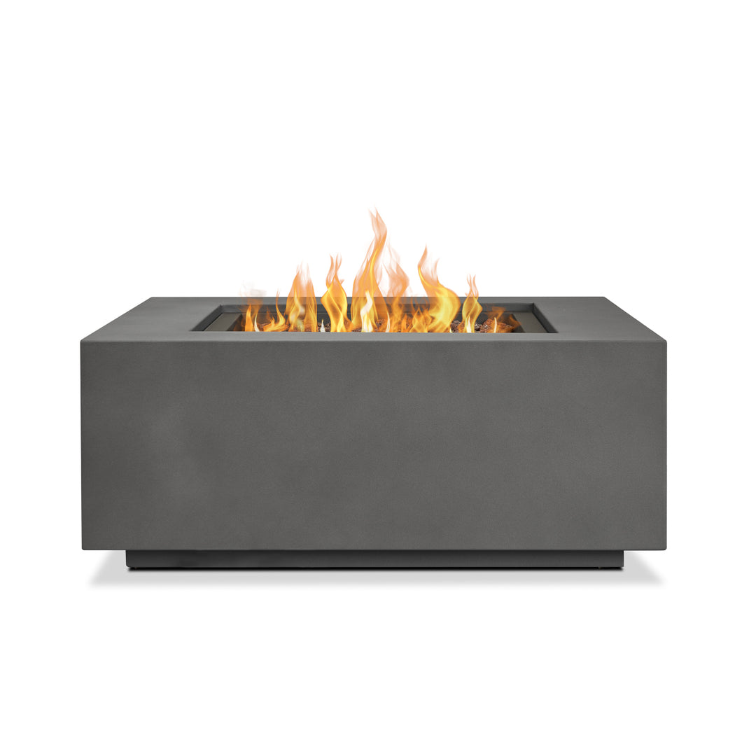 Real Flame Aegean Square Propane Fire Table C9812LP in weathered slate